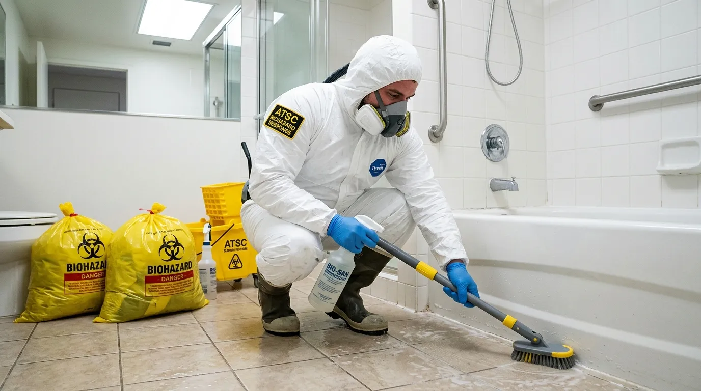 Decontamination equipment deployed for Blood Cleanup in Seagoville